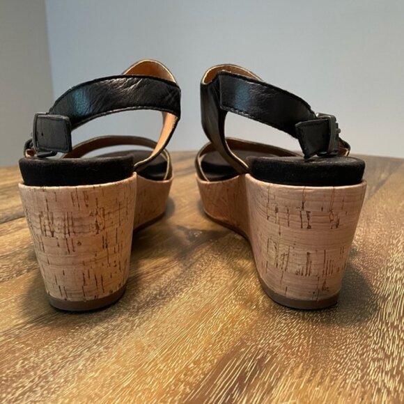 Anthropologie Latigo Lauren Platform Wedge Sandal Size 7.5 - Picture 7 of 10